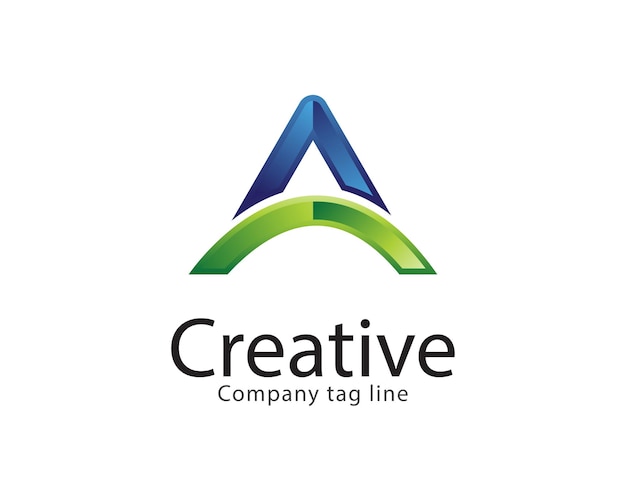 Abstract a colorful logo template design