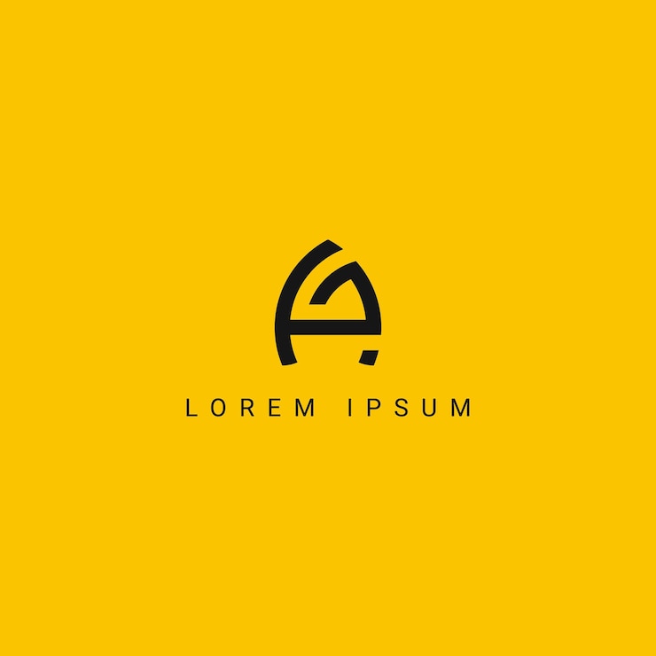 Vektor abstract ag ga letter simple style business logo design vector template