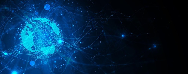 abstract artificial intelligence cloud computing machine learning technology web background virtual concept futuristic background