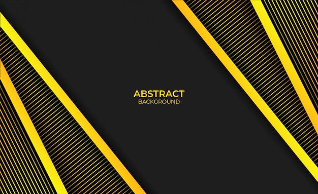 Abstract background black and yellow