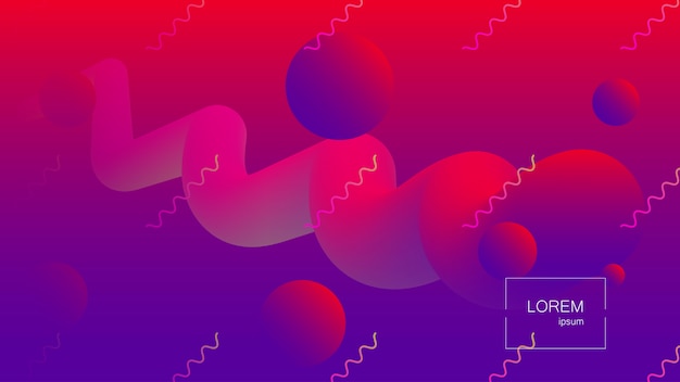 Abstract background. Bright colorful dynamic shapes . 