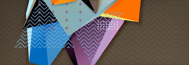 abstract background colorful minimal abstract triangle composition