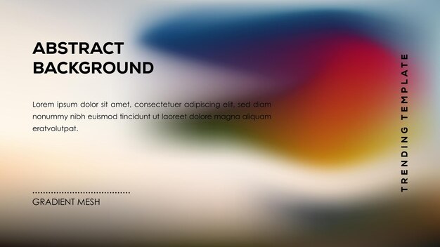 abstract background gradient mesh trending template design