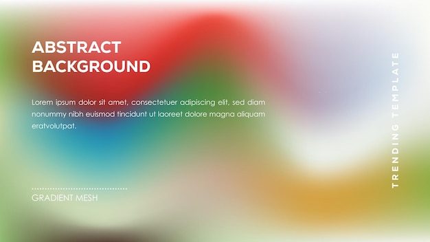 abstract background gradient mesh trending template design