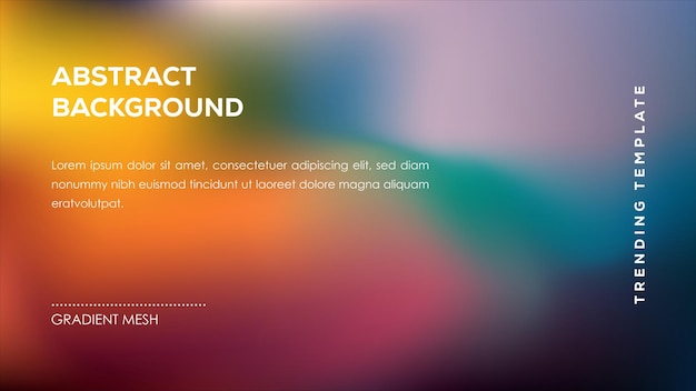 abstract background gradient mesh trending template design