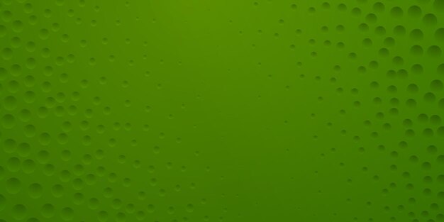 Abstract background in green colors with many concave small circles