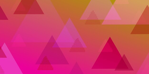 Abstract background of intersecting triangles consisting of dots in pink colors
