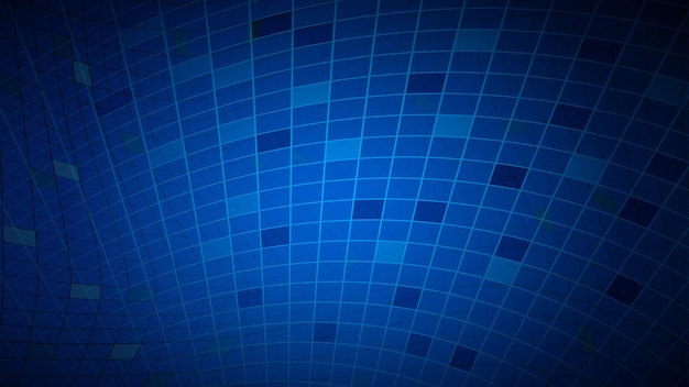 Abstract background of lines and rectangles in blue colors