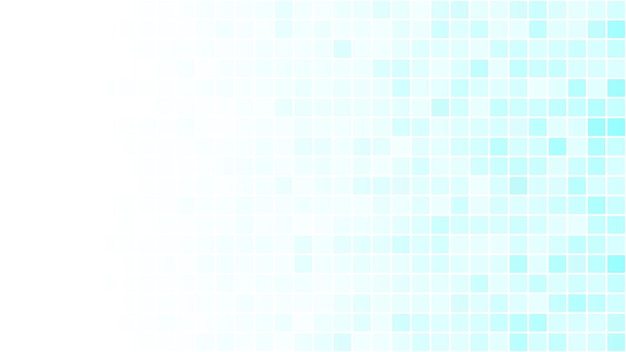 abstract background of small squares in light blue colors with horizontal gradient