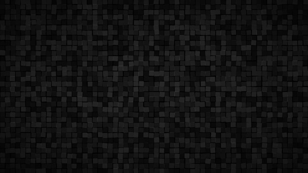 Abstract background of small squares or pixels in black and gray colors