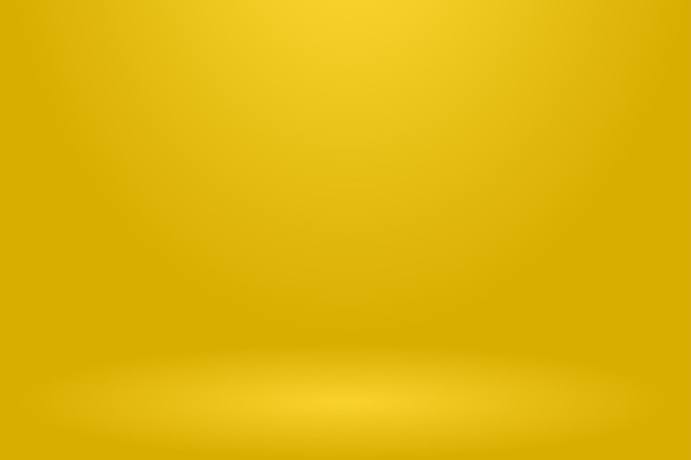 Abstract background The studio space is empty With a soft and soft yellow color