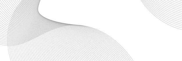 Abstract background vector grey with dynamic waves for business design