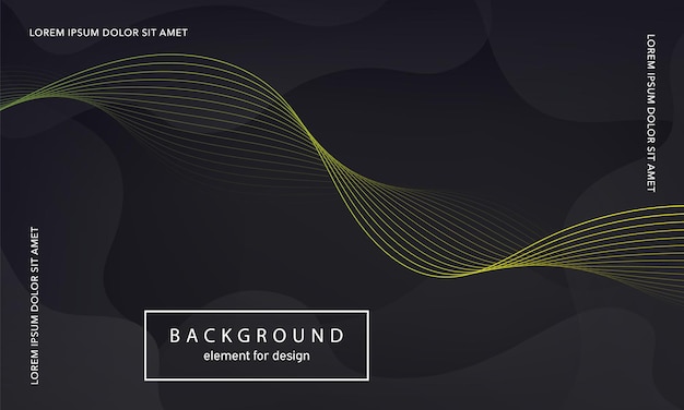 Abstract background Wave element for design poster Colorful shiny gradient lines