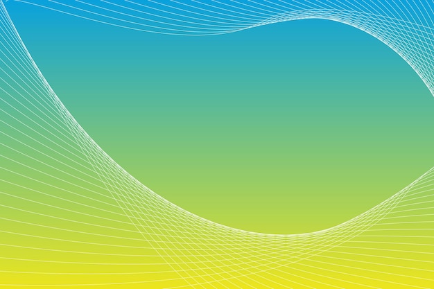 abstract background with curved wavy lines. vector illustration for design. wave from line and blue space
