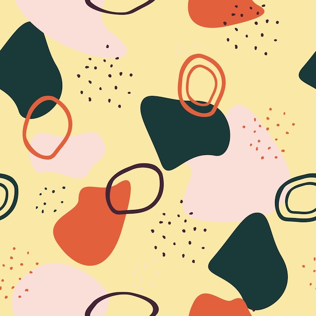 abstract background with doodle and dots