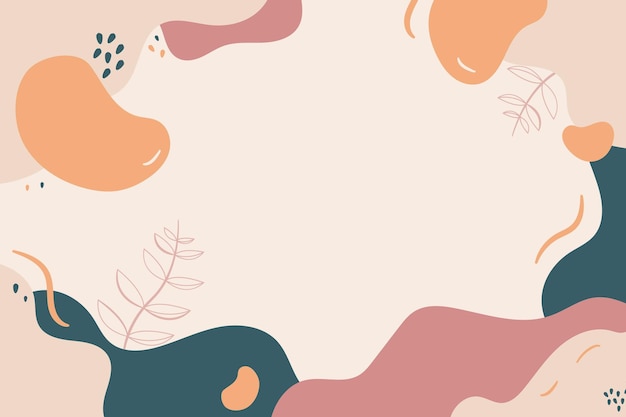 Abstract background with fluid shapes in warm tones