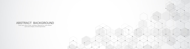 abstract background with geometric shapes and hexagon pattern