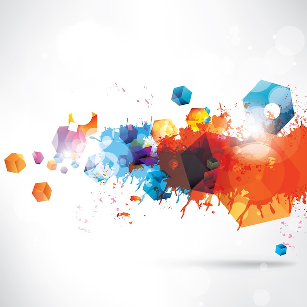 abstract background with geometric shapes