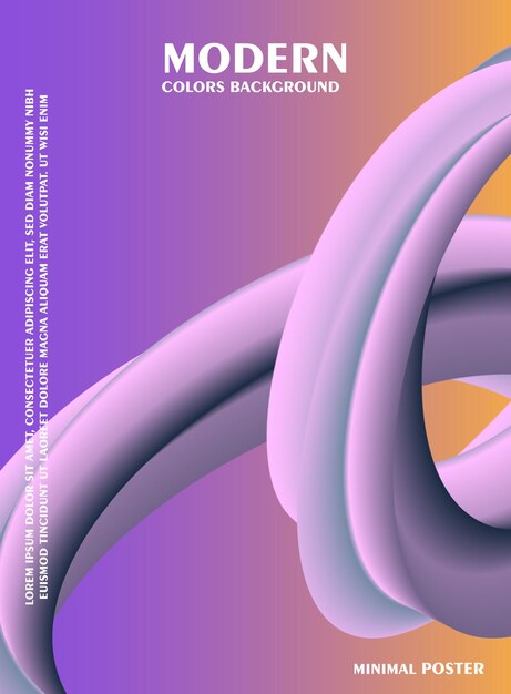 abstract background with gradient effect modern colorful flow poster wave liquid shape