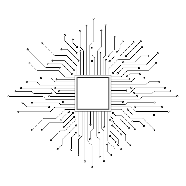 abstract background with technology circuit board texture electronic motherboard illustration communication and engineering concept vector illustration