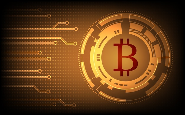 abstract bitcoin technology background
