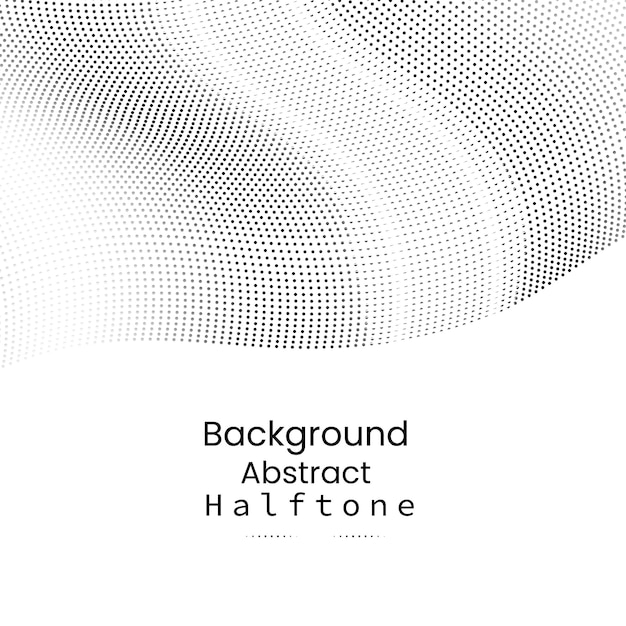 Abstract Black wavy halftone background