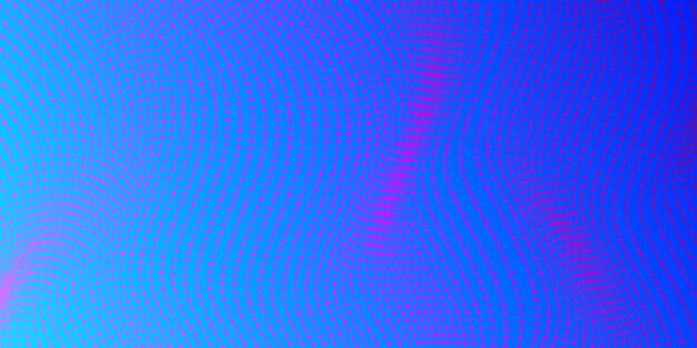 Abstract blue and purple gradient with halftone tiny hearts textures