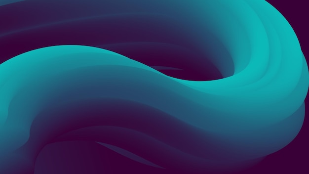 Abstract blue gradient fluid wave background duotone geometric compositions with 3d flow