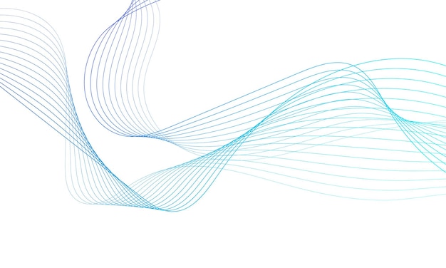 Abstract blue gradient wave element for design. Digital frequency track equalizer.