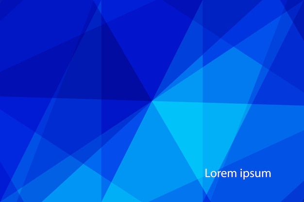 Abstract Blue Modern Background. Geometric Banner. Wallpaper. Vector Illustraiton