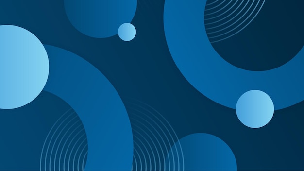 abstract blue shapes background with circles and modern technology geometric pattern vector abstract graphic design banner pattern presentation background web template