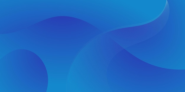 abstract blue wave gradient background for business