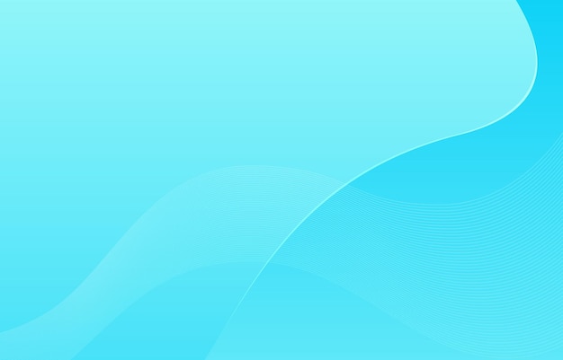abstract blue wave with white curved lines background
