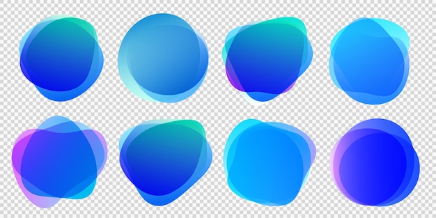 Abstract blur shapes color gradient iridescent colors effect soft transition texture for background presentation theme children products vector illustration eps10