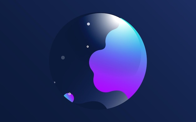 Abstract Circle Liquid shapes