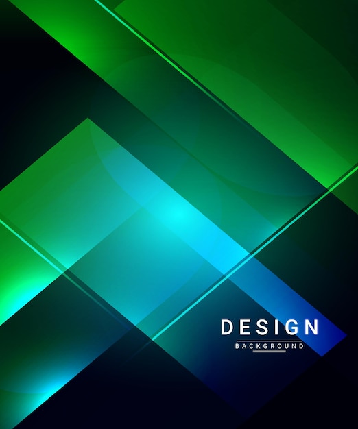 abstract colorful dynamic elegant geometric design background vector