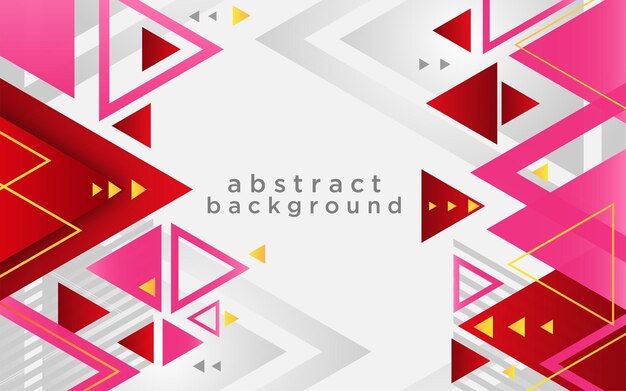 abstract colorful gradient triangle pattern with white background