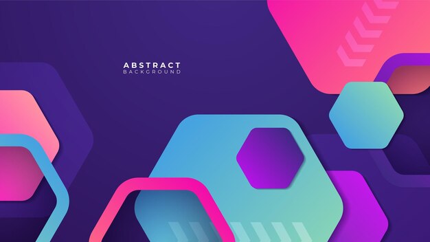 Abstract colorful purple pink shapes presentation background Gradient dynamic lines background Modern mosaic pattern colorful geometric design background