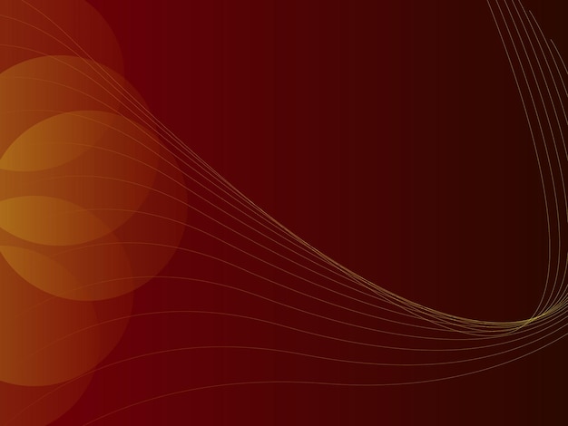 abstract composition with flowing lines and geometric shapes