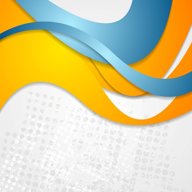 abstract corporate wavy grunge background. vector design