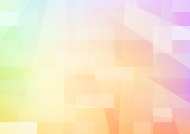 Abstract cover design with light iridescent gradients and squares A3