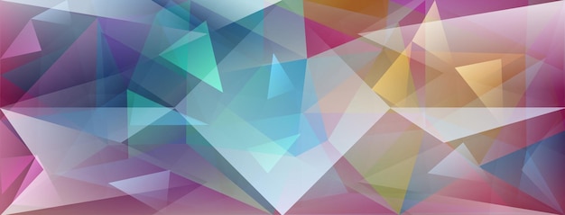Abstract crystal background with refracting of light and highlights in different colors
