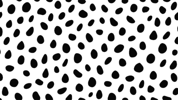 Abstract dalmatian dog print pattern or black spots pattern vector