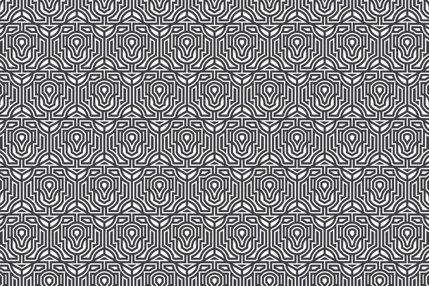 Abstract decorative geometric shape lines pattern