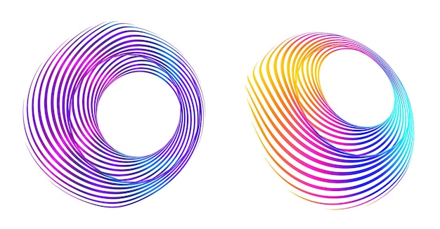 Abstract design element on white background of twist lines Vector Illustration eps 10 Golden ratio traditional proportions vector icon beauty salon for elegant business card background event party