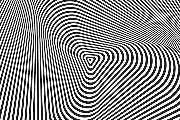 Abstract diagonal black and white straight stripe line wavy background