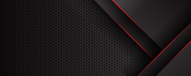 abstract diagonal lines overlap with red line on black background