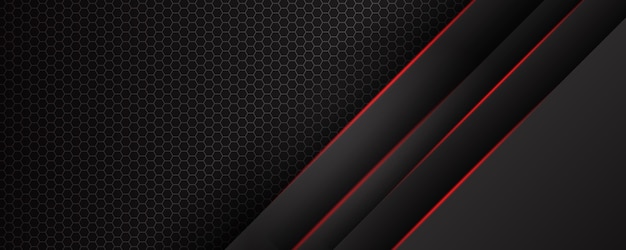 abstract diagonal lines overlap with red line on black background