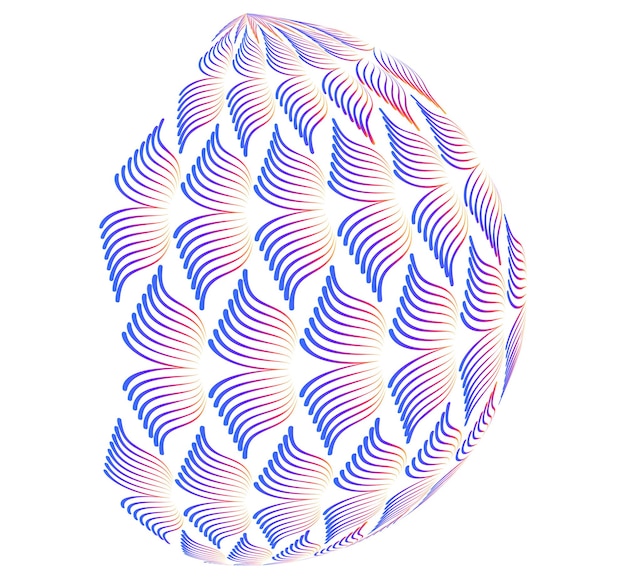 Abstract digital sphere with gradient lines Futuristic globe design symbolizing big data neural networks blockchain technology innovation and global connection for hitech projects and present