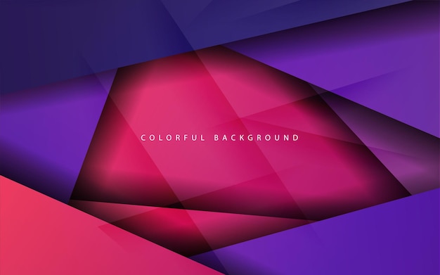 Abstract dynamic shape overlap layer purple color background